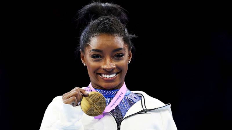Simone Biles wins her sixth Worlds title to become the most decorated gymnast in history